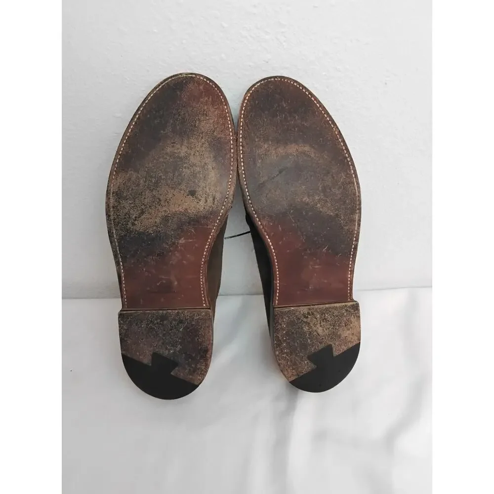 Alden New England Suede Dress Shoes Size 12 B/D Brown Leather #Z5780